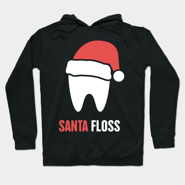 Santa Floss – Cute Christmas Dentist Design Hoodie by MeatMan